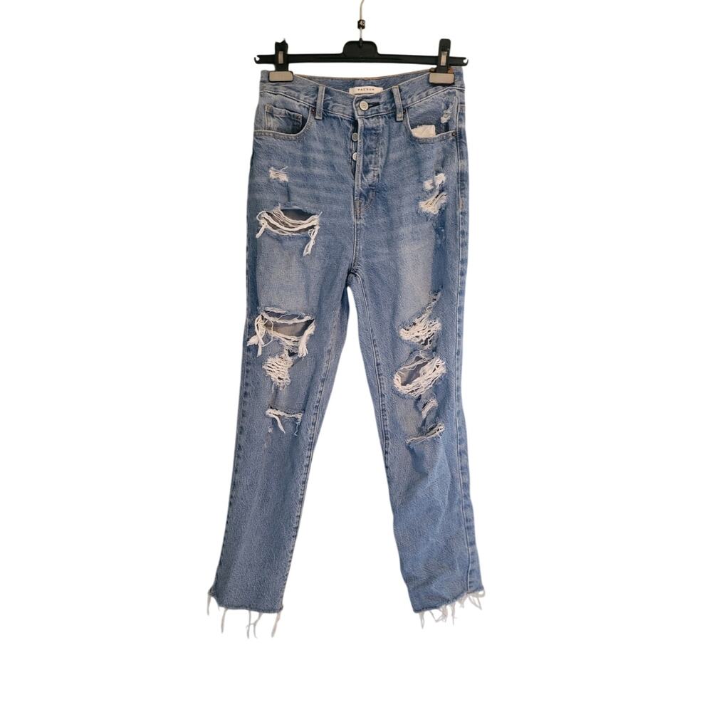 Pac sun high waist jeans 26 cropped distressed